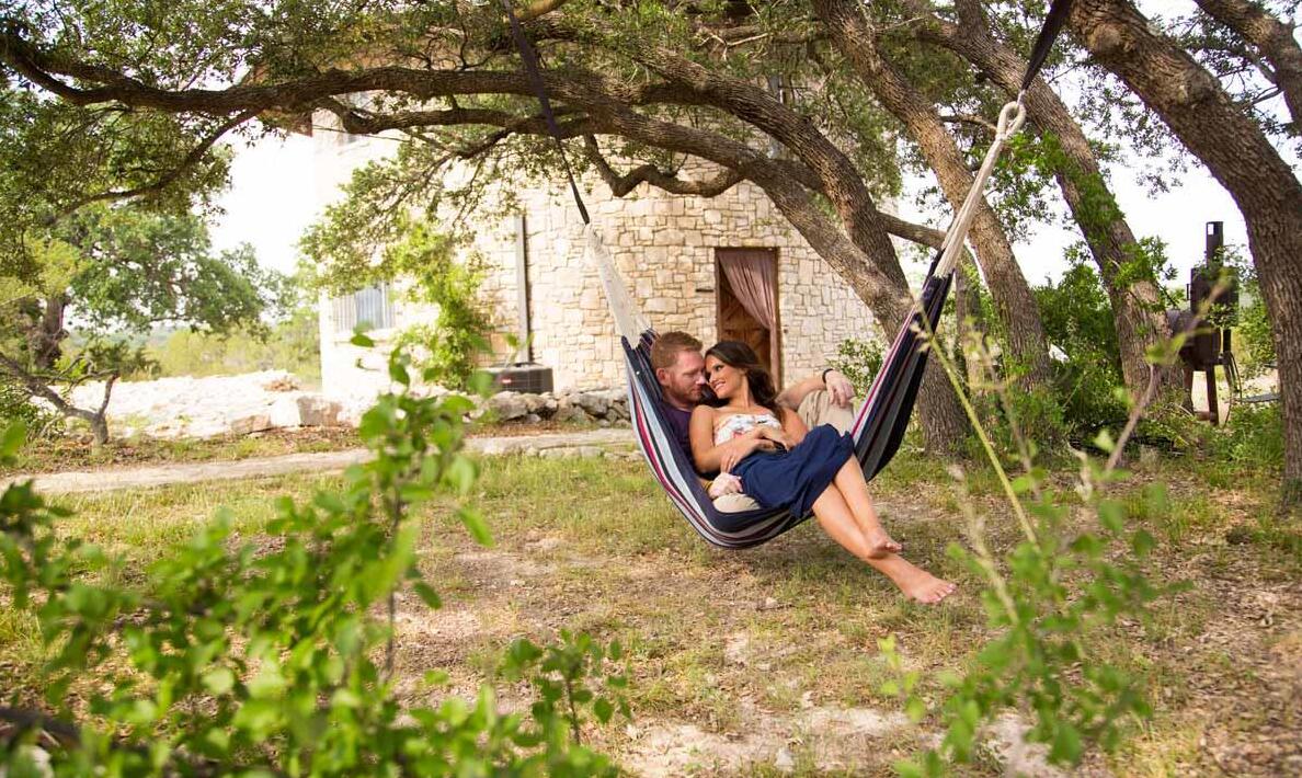 person in a hammock